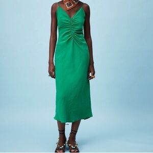 Zara green dress